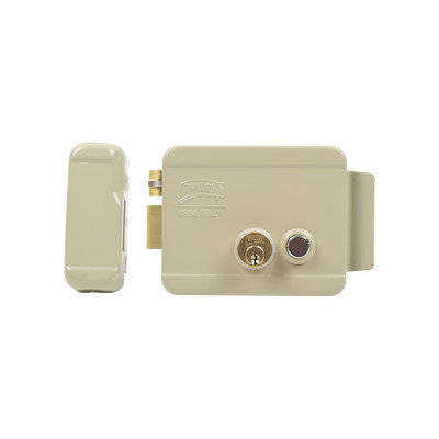 ASSA ABLOY 321-DCBI-ABG Cerradura Electrica / Incluye Llave /Con Boton integrado / Izquierda / Exterior