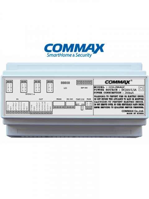 COMMAX cmx107008 COMMAX CCU204AGF - Distribuidor para panel de audio modelo DR2AG conecta hasta 4 Intercomunicadores o auriculares AP2SAG conexion a 2 hilos alimentacion con fuente RF2A solucion