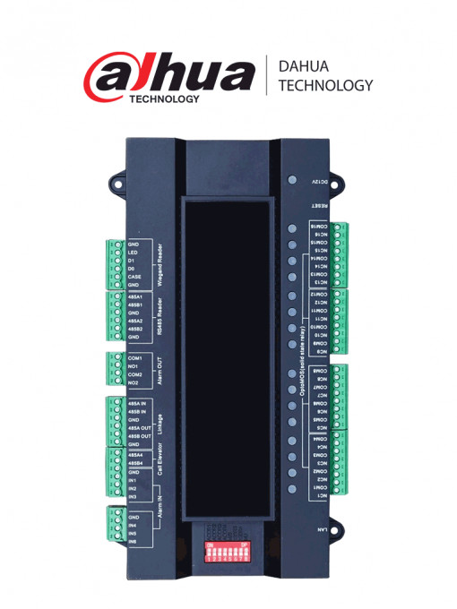 DAHUA DHI-VTM416 DAHUA VTM416 - Panel para Control de Elevadores / Admite 8 Controladores en Cascada / Control de permisos de hasta 128 pisos / 30 000 Registros / Control remoto via cliente web / Libe