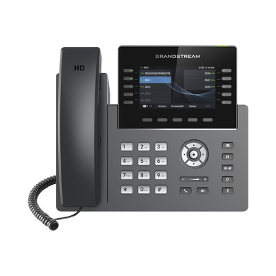 GRANDSTREAM GRP-2615 Telefono IP Wi-Fi Grado Operador 10 lineas SIP con 5 cuentas pantalla a color 4.3" puertos Gigabit Bluetooth PoE codec Opus IPV4/IPV6 con gestion en la nube GDMS