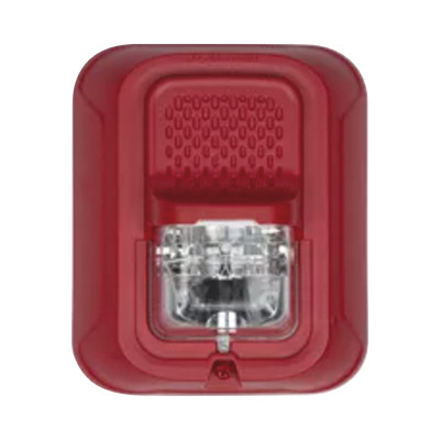 HONEYWELL SPSRLP Sirena estrobo para pared color rojo sin etiquetas