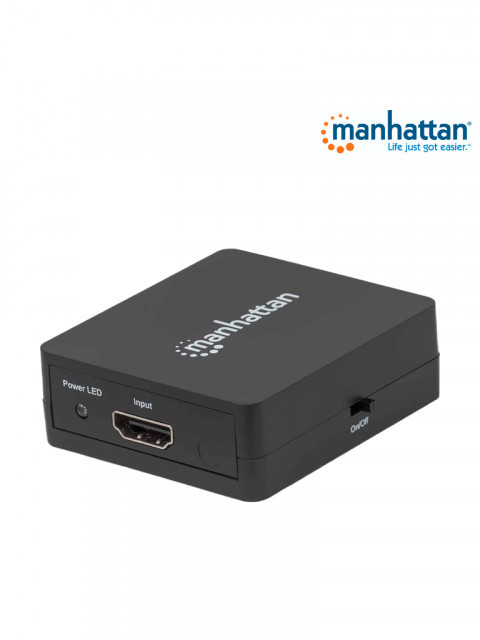 MANHATTAN 207652 MANHATTAN 207652 - Splitter / Divisor de Video HDMI/ FullHD/ 1 Entrada y 2 Salidas/ Distancia de Entrada 15 Metros/ Distancia de Salidas 15 Metros/ Soporta Conexion en Cascada/ Soport