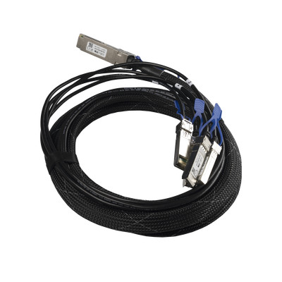 MIKROTIK XQBC0003-XS (XQBC0003-XS) Cable de conexion 100G QSFP28 a 4 x 25G SFP28 o 40G QSFP a 10G SFP 3m
