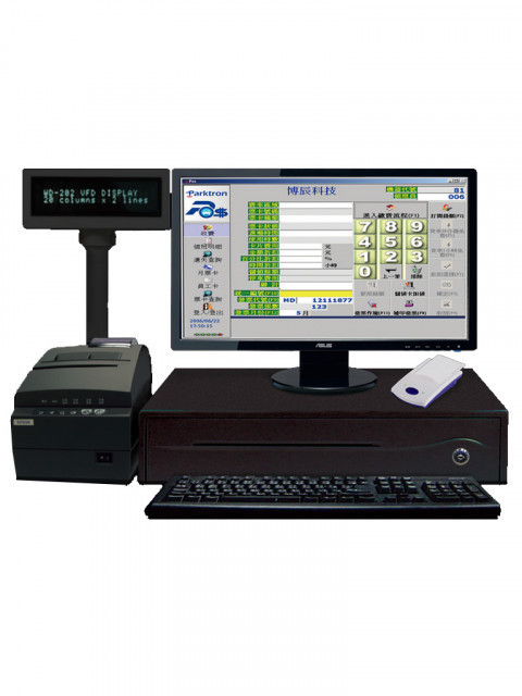 PARKTRON PPS384002 PARKTRON CCST209 - Estacion de cobro manual para chipcoin / Incluye software lector con conexion USB miniprinter cajon para efectivo NO INCLUYE PC