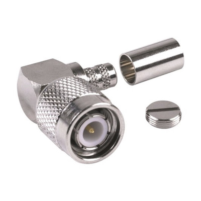 RF INDUSTRIES LTD RFT-1218-X Conector TNC Macho en Angulo Recto para Cable RG-8/X LMR-240 Niquel/ Oro/ Teflon.