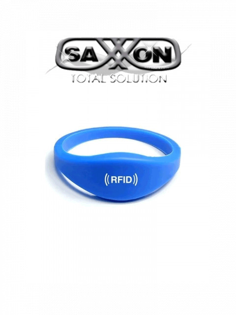 SAXXON AST066001 SAXXON BTRW01 - Brazalete de Proximidad RFID 125 Khz / Color Azul / Material Silicon / Compatible con Controles de Acceso