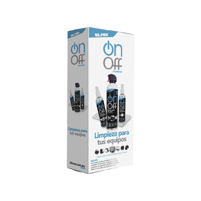 SILIMEX ON-OFF-CLEANER-PACK Kit de Limpieza incluye 4 productos especializados en limpieza de pantallas y superficies equipo de computo y electronicos