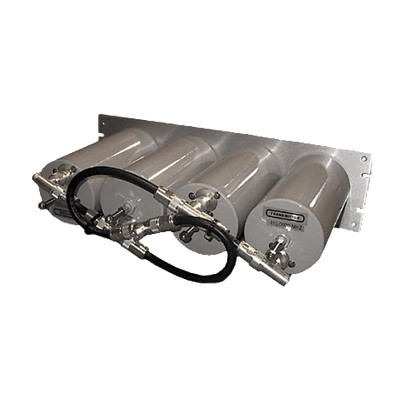 TELEWAVE INC TPRD-4544 Duplexer Pasa Banda-Rechazo de Banda 400-470 MHz 4 Cavidades (4"Dia.) 5 MHz 250 Watt N Hembra