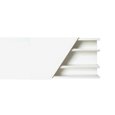THORSMAN TMK-2560 Canaleta color blanco de 3 vias de PVC auto extinguible 60 x 25 x tramo 2.5m (5401-01250)