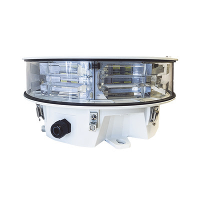 TWR LONESTAR24VDC Lampara de Obstruccion LED Dual Rojo/Blanca de Media Intensidad Tipo L-864/865 acorde con FAA AC-70/7460-1L ( 24 V cd).