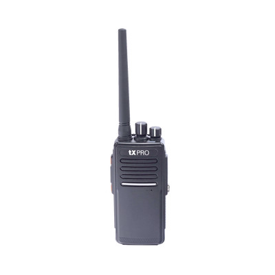 TX PRO TX-680-AV Radio Portatil VHF 136-174 MHz Digital DMR y Analogico 5 W Incluye antena bateria cargador y clip 16 canales preconfigurados