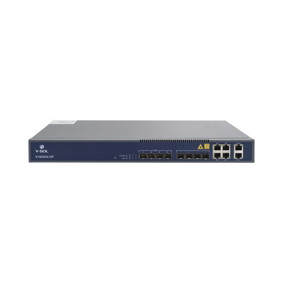 V-SOL V1600D4-DP OLT de 4 puertos EPON con 8 puertos Uplink (4 puertos Gigabit Ethernet 4 puertos Gigabit Ethernet SFP) hasta 256 ONUS