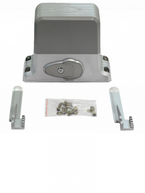 WEJOIN TVB349001 WEJOIN WJPKMP202 - Motor para porton deslizante o corredizo / Soporta hasta 1800 Kg / Control remoto 418 Mhz / Limites fisicos / Compatible con Cremallera WJKJCT