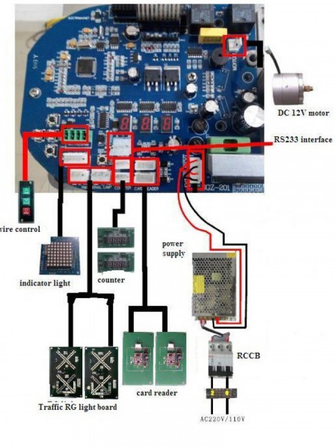 WEJOIN WJTSBRD WEJOIN WJTSBRD - Tablero de control para torniquete WJTS112 & WJTA122 WEJOIN
