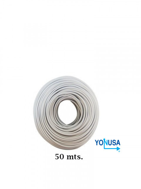 YONUSA CDA50 YONUSA CDA50 - Bobina de cable bujia con doble aislado de 50 mts para uso en cercas electricas con energizadores Yonusa/ calibre 22 AWG especial indicado para soportar de 10 000 a 12 000