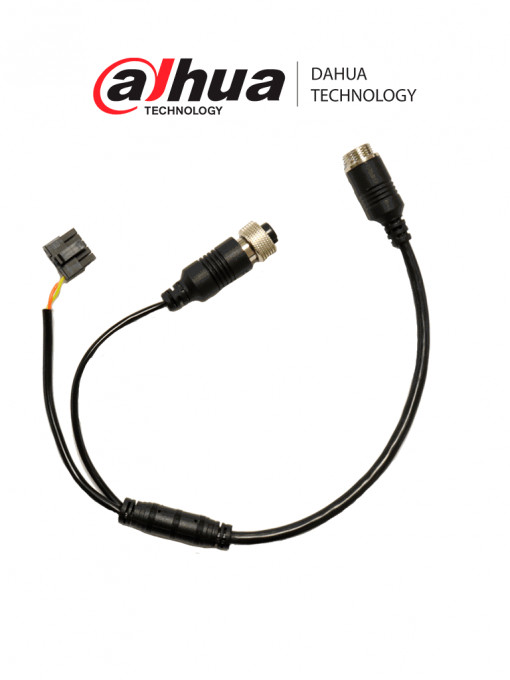 DAHUA Automotive Cable-300mm DAHUA CABLE CONVERTIDOR - CABLE Doble/ M12 Macho de 7 a 4 Pines / M12 Hembra 4 a 10 Pines / Para uso con cable extensor de 7 Pines/ Especial para uso con MD02 / Longitud d