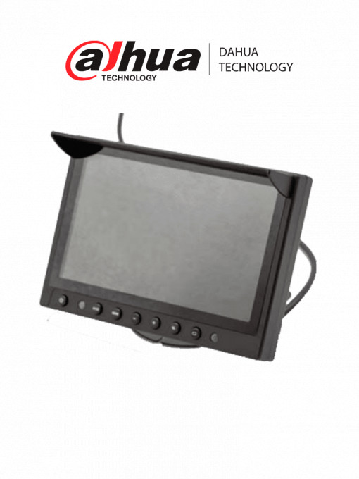DAHUA DHI-MLCDF7-E DAHUA DHI-MLCDF7-E Monitor Led de 7 Pulgadas Widescreen TFT-LCD/ Especial para DVRs Moviles/ Conector M12/ Brillo de 350 cd/
