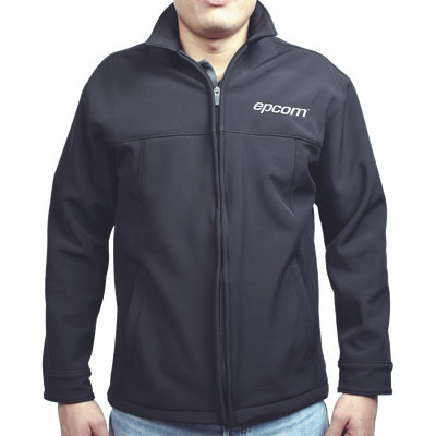 EPCOM CHAMEPCHNXS Elegante Chamarra para Caballero Color Negro Fabricada en Poliester Dry Fit Impermeable