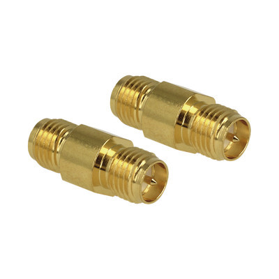 EPCOM TITANIUM TT-COU-SMA-2RP-F Adaptador Barril de SMA Hembra Inverso a SMA Hembra Inverso Oro/ Oro/ Teflon