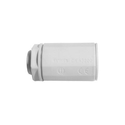 GEWISS DX-43-225 Conector de tuberia rigida a caja (Racor) PVC Auto-extinguible de 25 mm