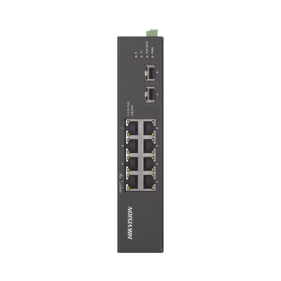 HIKVISION DS-3T0510HP-E/HS Switch Industrial No Administrable Gigabit / 6 Puertos Gigabit PoE (30 W) 2 Puertos Gigabit PoE (60 W) / 2 Puertos SFP / 120 W Total / 48 a 57 VCD