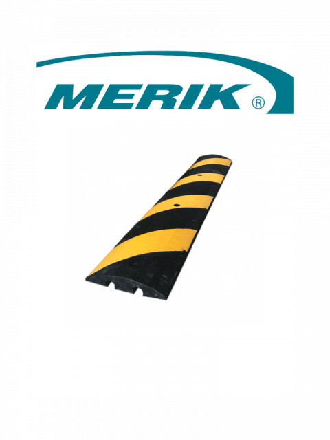 MERIK MER151030 MERIK T6FT - Reductor de velocidad o tope vehicular LIFTMASTER / 100% Caucho RECICLADO / Negro con amarillo