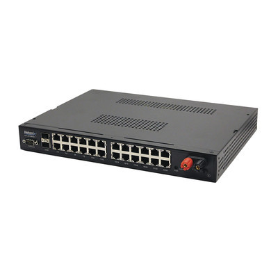 NETONIX WS26500DC Switch WISP PoE Administrable de 26 puertos (24 PoE Gigabit 2 SFP) entrada de 9-72 Vcd