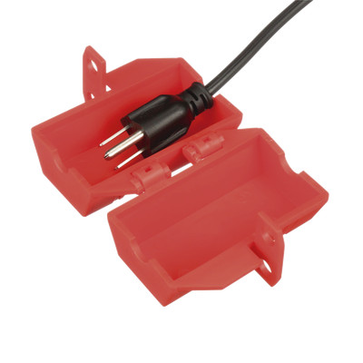 PANDUIT PSL-CL110 Dispositivo de Bloqueo LOTO para Enchufes de 120 Vca Fabricado con Polipropileno Color Rojo