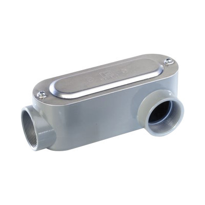 RAWELT OLL-0323C Caja oval roscada tipo LL de 2" (50.8 mm) Incluye tapa y tornillos.