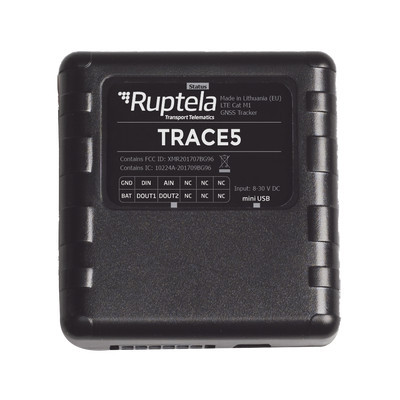 RUPTELA TRACE5LC Localizador Vehicular 2G y 4G/ Rastreo / Conduccion eficiente / Deteccion de Jammer
