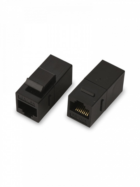 SAXXON TCE442019 SAXXON M225 - Cople RJ45 / RJ45 Hembra a RJ45 hembra / CAT 5E / Color negro