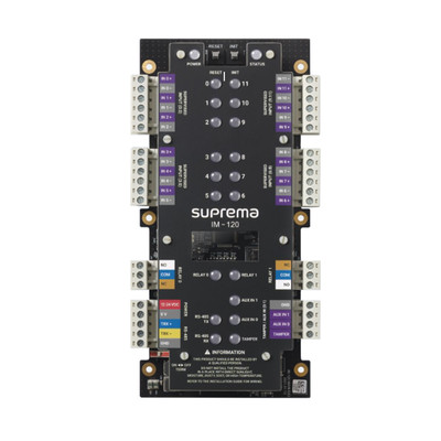 SUPREMA IM120 Modulo de Supervision de 12 Entradas y 2 salidas de Relevador