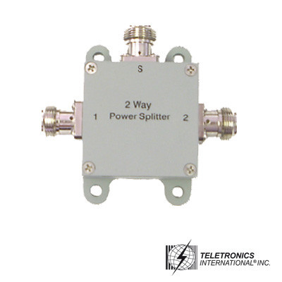 TELETRONICS SPLTR24002 Divisor de potencia para 2 antenas conectores N hembra 2200 - 2600 MHz.