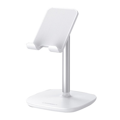 UGREEN 60343 Soporte para Telefono Celular & Tablet / Ajustable de 5 a 45 / Base Antideslizante / Proteccion de Silicona / ABS / Amplia Compatibilidad con dispositivos de 4 a 7.9 / Color Blanco