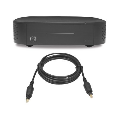 VSSL A1X/TOS Amplificador una Zona de 2 Canales 50 W por Canal Con Cable TOSLINK Incluido Transmision por Chromecast AirPlay Alexa Cast Spotify Connect