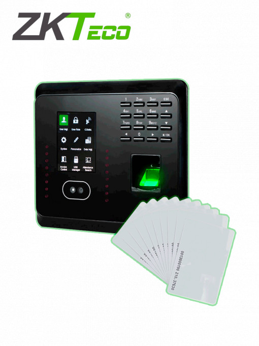 ZKTECO MB360 With Cards ZKTECO MB360IDP- Paquete de Control de Acceso y Asistencia MB360ID con 10 tarjetas de proximidad ID de 125Khz IDCARDN