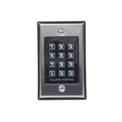AccessPRO Industrial PRO-KEYPAD-1V2 Teclado exterior/interior antivandalico 3 relevadores salida wiegand 1200 usuarios