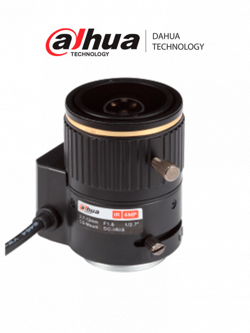 DAHUA DHT0480001 DAHUA PFL2712 - Lente varifocal de 6MP 1/2.7 de 2.7-12mm