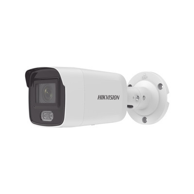 HIKVISION DS-2CD2047G2-L(U)(C) Bullet IP 4 Megapixel / Imagen a Color 24/7 / Lente 2.8 mm / Luz Blanca 40 mts / Microfono Integrado / WDR 130 dB / Exterior IP67 / Captura Facial / Videoanaliticos (Fil