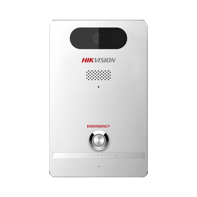 HIKVISION DS-PEAP-CV1(B) Estacion de Alarma de Panico / Camara de 2 Megapixel / Microfono Integrado / Exterior IP65 / Proteccion IK10 / PoE / 10 mts IR / Compible con Hik-Connect / Entradas y Salidas