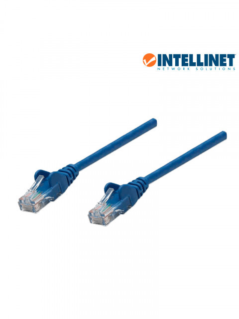 INTELLINET 342605 INTELLINET 342605 - Cable patch / CAT 6 / 3.0 metros (10.0Ft) / UTP Azul / Patch cord