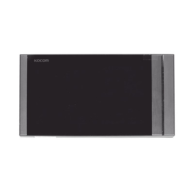 KOCOM KCV-T701SMB Monitor Analogico LCD de 7" 1080p (Full HD) a Color / Touch Screen / Soporta 2 Frentes de Calle y hasta 4 Monitores / Soporta Camaras Analogicas (TURBOHD) para Tener Vision Adicional