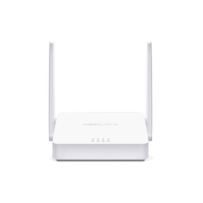Mercusys MW302R Router Inalambrico WISP N 2.4 GHz de 300 Mbps 1 puerto WAN 10/100 Mbps 2 puertos LAN 10/100 Mbps version con 2 antenas de 5 dBi