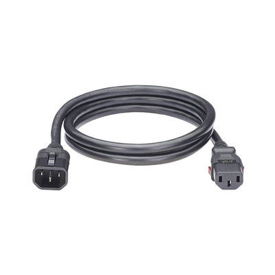 PANDUIT LPCA13-X Cable de Alimentacion Electrica Con Bloqueo de Seguridad de IEC C14 a IEC C13 1.8 Metros de Largo Color Negro Paquete de 10 Piezas