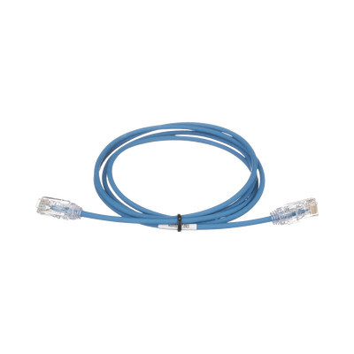 PANDUIT UTP28SP10BU Cable de Parcheo TX6 UTP Cat6 Diametro Reducido (28AWG) Color Azul 10ft