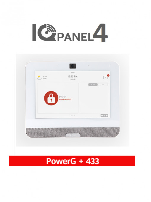 QOLSYS DSC1170069 QOLSYS IQP4005 - Sistema de Alarma IQPanel4 Autocontenido con Pantalla Tactil de 7" Power G 915 Mhz DSC Serie Power 433 Mhz. Con 4 Bocinas integradas (4W). Para la plataforma Ala