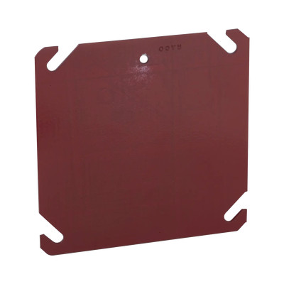RACO HUB-911-8 Tapa Cuadrada Para Caja Galvanizada de 4" / Color Rojo.