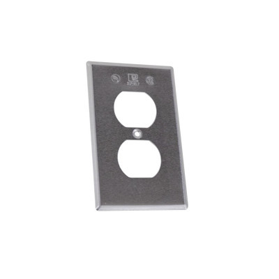RAWELT TR-0422 Tapa rectangular para contacto duplex de aluminio tipo RR a prueba de intemperie.