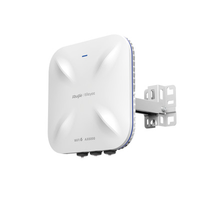 RUIJIE RG-RAP6260(H) Punto de Acceso Wi-Fi 6 Industrial para Exterior 5.95Gbps MU-MIMO4x4 360 Filtros Anti Interferencia y Auto Optimizacion con IA puerto eth 2.5G y SFP