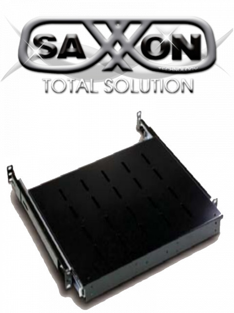 SAXXON 700335.01 SAXXON 70033501- Charola para gabinete/ Deslizable para teclado/ Color negro/ Medidas 440 mm de ancho x 350 mm de profundidad 1UR